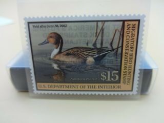 Us Department Of The Interior 2001 Federal Duck Stamp Rw68 Northern Pintail Mnh