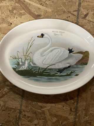 Portmeirion Mute Swan Platter - Susan Williams Ellis - Birds Of Britain Series