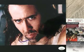 Put The Bunny In The Box Nicolas Cage Cameron Poe Signed Conair 8x10 Photo Jsa