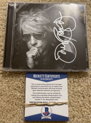 Jon Bon Jovi Hand Signed Auto 2020 Cd Booklet Beckett Bas Rare
