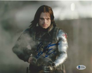 Sebastian Stan Signed Captain America: Civil War 8x10 Movie Photo 2 Beckett