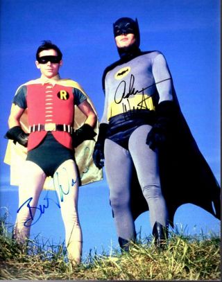 Burt Ward Adam West Autographed 11x14 Picture Signed Photo And