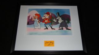 June Foray Signed Framed 11x14 Photo Display Dudley Do Right Nell Fenwick