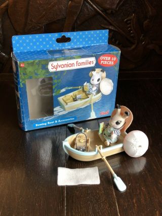 Sylvanian Families Rowing Boat & Accessories Inc Figure Boxed & Complete