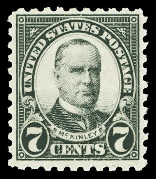 Scott 588 1926 7c Mckinley Perforated 10 Rotary Press Issue F - Vf Og Nh Cat $26