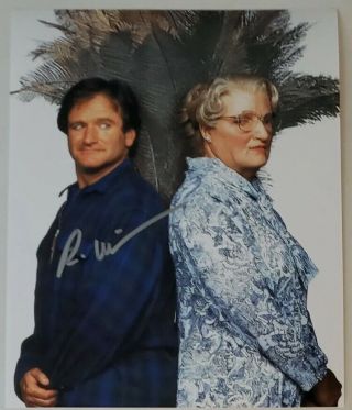 Robin Williams - Mrs Doubtfire - Autograph - Hand Signed 8x10 W/holocoa