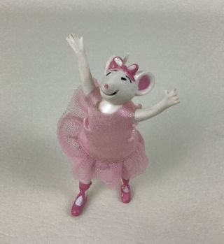 Angelina Ballerina Mouse Collectable 3 " Figure Pink Tutu Doll Sababa Toys