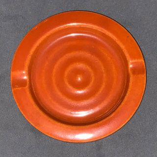 Vintage Bauer Pottery Ring Ware Ash Tray (orange)