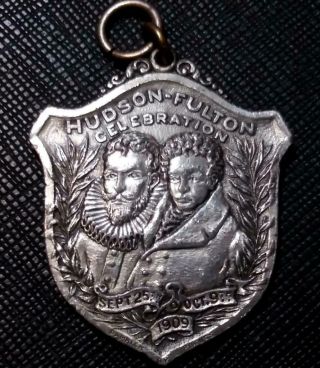 1909 United States Hudson Fulton Celebration Comm.  Medal York To Albany