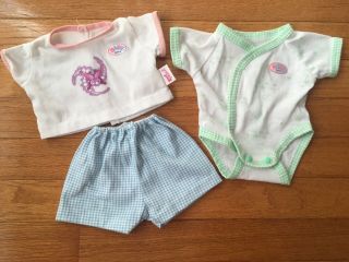 Zapf Baby Born Doll Outfit Clothes Set