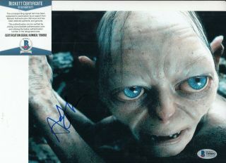 Andy Serkis Signed (lord Of The Rings) Gollum Movie 8x10 Photo Beckett T89892