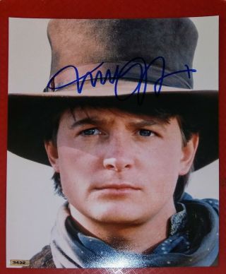 Michael J.  Fox Signed Autographed Photo 8 X 10 W/holo Back To The Future Iii