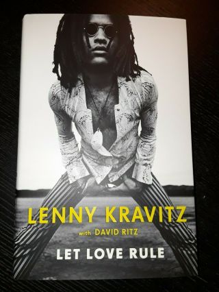 Lenny Kravitz Signed " Let Love Rule " Hardcover Bookplate Autographed