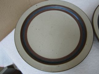 Otagiri Horizon Japan Vintage Stoneware Mid Century (3) Dinner Plates - Exc Cond 2