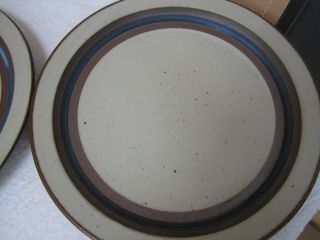 Otagiri Horizon Japan Vintage Stoneware Mid Century (3) Dinner Plates - Exc Cond 3