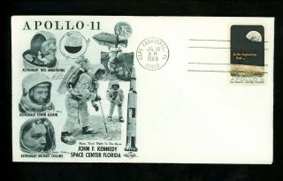 Us Postal History Space Apollo 11 Nasa Rocket Launch 1969 Cape Canaveral Fl
