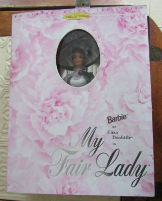 1995 Mattel Barbie Hollywood Legends My Fair Lady Eliza Doolittle Ascot Gown