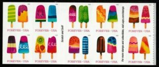 Us 5285 - 5294 5294a Frozen Treats Forever Block Set (10 Stamps) Mnh 2017
