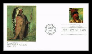 Dr Jim Stamps Us George Catlin Four Centuries Art Unsealed First Day Cover
