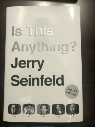 Jerry Seinfeld Signed Is This Anything Book Autographed