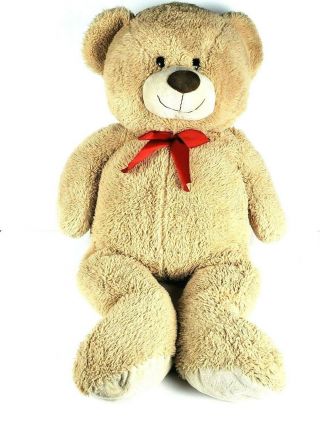 Kellytoy Teddy Bear Red Bow 34 " Plush Large Stuffed Animal Toy 2016 Baby Nursery