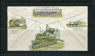6) 1940 Multi - Color 2 Sided John Deere Farm Ag Advertising Cover - Van Brunt