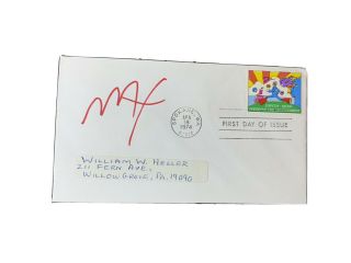 Peter Max Signed/autographed 1974 Preservation Of The Environment Fdc Envelope