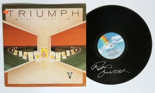 Rik Emmett Of Triumph Real Hand Signed The Sport Of Kings Vinyl Record