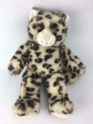 Build A Bear Sparkly Snow Leopard Plush Multi - Colored Stuffed Animal