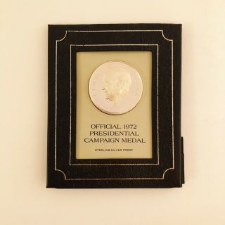 1972 George Mcgovern Presidential Campaign Medal - Sterling Silver Proof