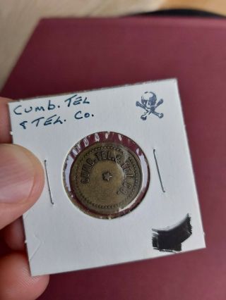 Cumb Tel.  & Tel.  Co.  Test Pay Check Station Token Coin Medallion Jubilee.