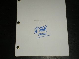 Kane Hodder Signed Friday The 13th Jason X Full Script Autograph Jason Voorhees