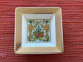 Versace Rosenthal Le Jardin 3 - 1/4 " Square Small Dish