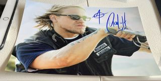 Charlie Hunnam Signed Autographed Photo " Sons Of Anarchy " Star " Jax " 8x10