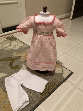 American Girl Doll Caroline Meet Outfit Dress And Underwear Retired