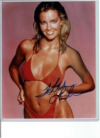 Heather Locklear Autographed Signed 8x10 W Younger Picture Photograph
