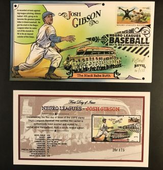 Josh Gibson Negro Leagues Baseball Cover Hand Painted