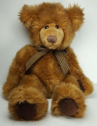 Russ Berrie " Geoffrey " Brown Teddy Bear By Carol - Lynn Rüssel Waugh 12 " Unique