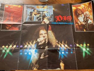 Ronnie James Dio Poster Signed 1984 Tour Poster