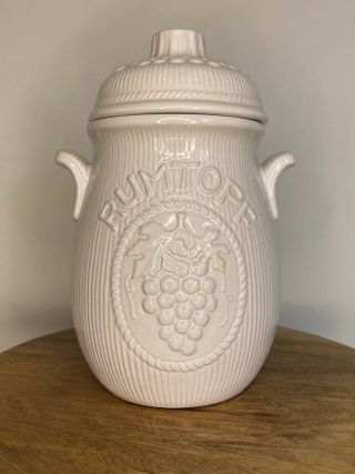 Rumtopf Vintage German Crock/ Fermenting Fruit Jar W/lid