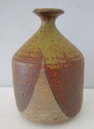 Pair small weed pots David Cressey Robert Maxwell era stamped 1960 ' s ceramic 3