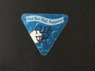 " Red Hot Chili Peppers " Flea Hand Signed Novelty Sticker Todd Mueller