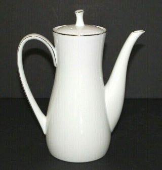 Vtg Noritake Fremont Pattern 6127 8 5/8 Inch 5 Cup Teapot W Lid Cond.