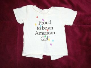 1996 Pleasant Co Doll T Shirt Proud To Be An American Girl 10th Anniversary