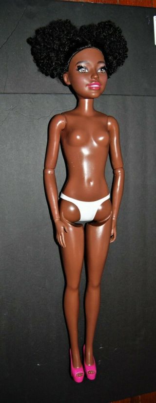 Barbie Doll African American Life Size 28 " Best Friend Lashes Afro Hair Nude