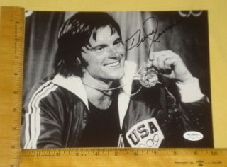Jsa Stamp Of Approval Signed As Bruce Jenner " Rare " 8 " X10 " B&w Autographed Pic 1