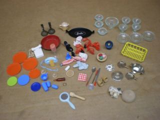 Vintage Barbie Doll Dream Play House Accessories Shoes Dishes Telephones