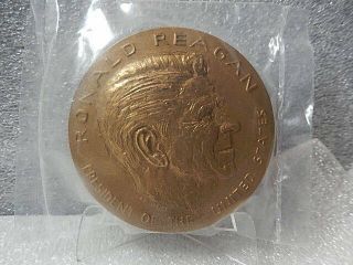 Ronald Reagan 1981 President United States Inauguration Medal 3 " Bronze Z