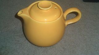 Rare Vintage Homer Laughlin Fiesta Rhythm Yellow Tea/ Coffee Pot.