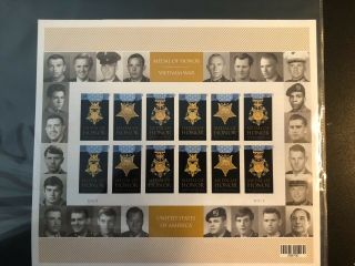 2015 Medal Of Honor Vietnam War Sheet Of 24